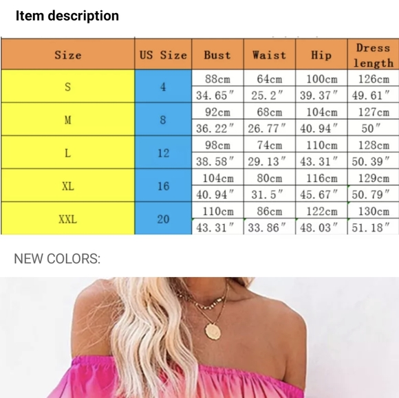 NWT Rainbow Ombre Boho Maxi Summer Dress S: Sm-Med - Picture 13 of 13